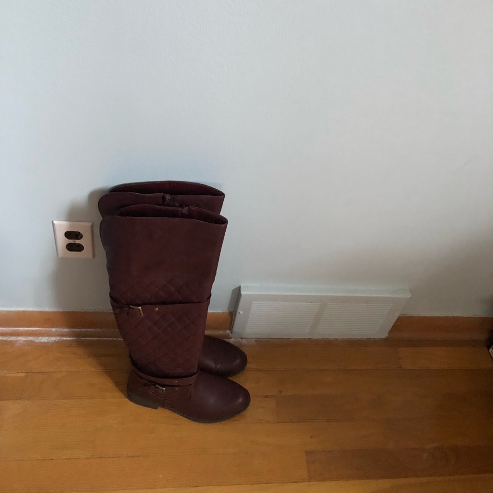 Superb cute burgundy boots 😍❤️😍